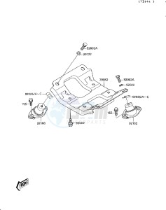 JB 650 A [JET MATE] (A1-A2) [JET MATE] drawing ENGINE MOUNT