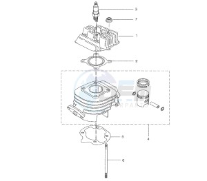 BW'S EASY 50 drawing CYLINDER AND HEAD