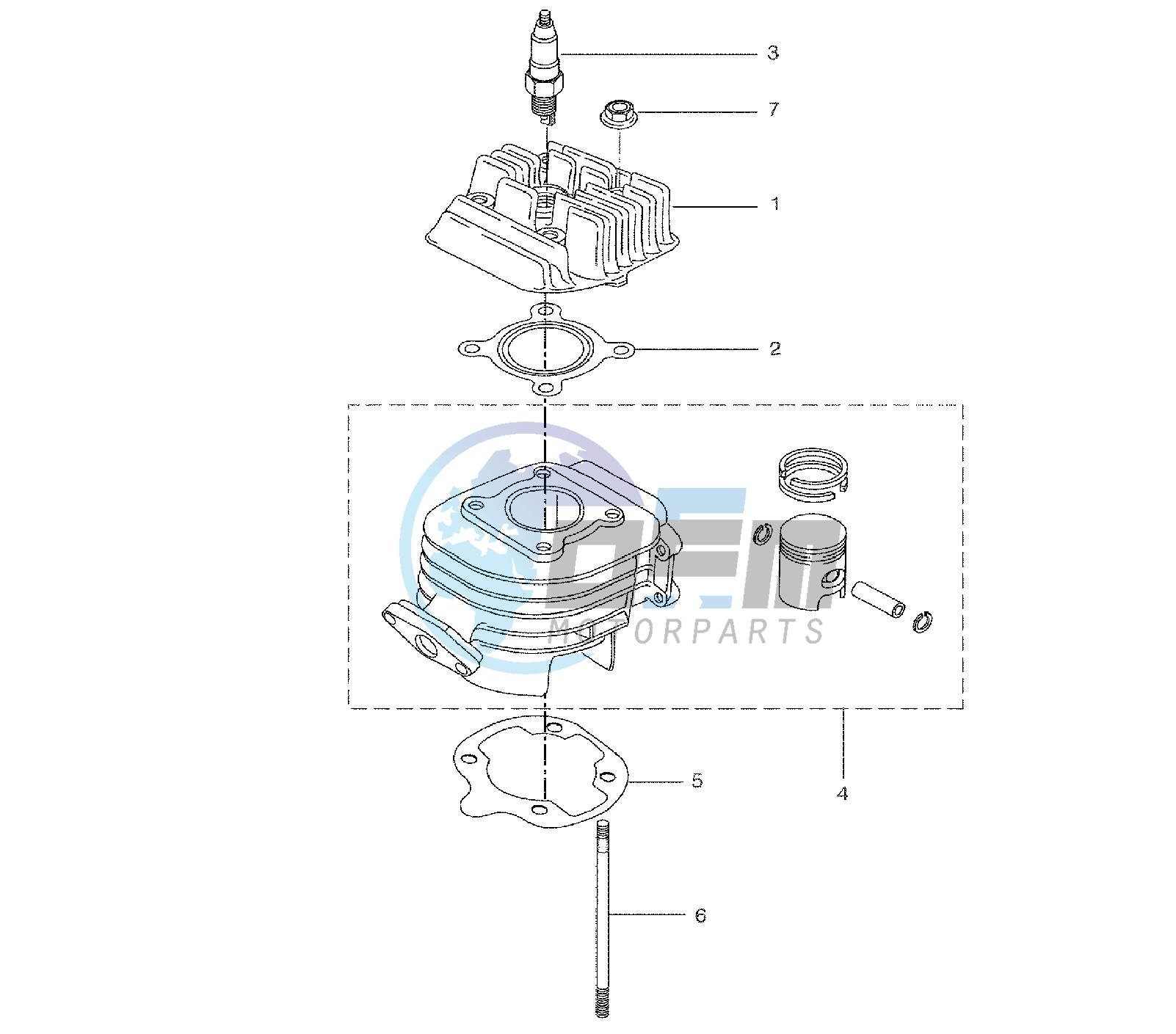 CYLINDER AND HEAD