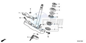 VT750CA9 Australia - (U / SPC) drawing STEERING STEM