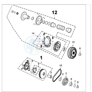 VIVA 3 L 50 4T A drawing CLUTCH