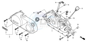 VT750CA drawing RIGHT CRANKCASE COVER