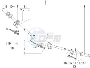 S 50 2T (25 Kmh) B-NL drawing Handlebars - Master cil