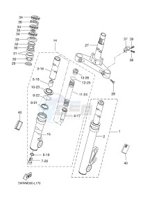 CW50 BOOSTER (5WWN 5WWN) drawing FRONT FORK