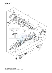 VS1400 (E3-E28) INTRUDER drawing PROPELLER SHAFT - FINAL DRIVE GEAR