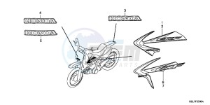 CRF50FC drawing MARK/STRIPE