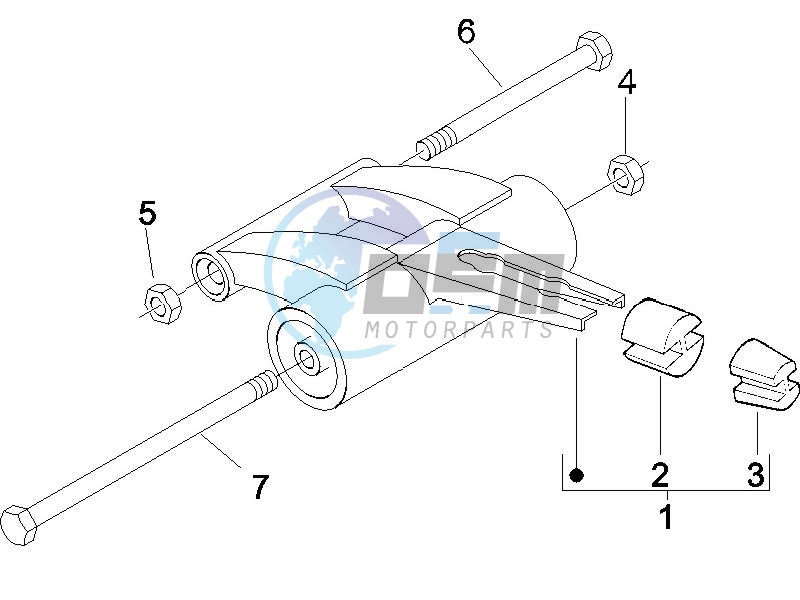 Swinging arm