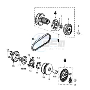 VIVA 2 SP drawing CLUTCH 6 HOLES