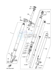 MT09A MT-09 ABS 900 (2DR1 2DR2) drawing FRONT FORK