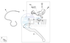 Tuono V4 1100 RR (EMEA, APAC) (AU, EU, HK, IS, JP, NZ, RC, S, T, VN) drawing Clutch lever