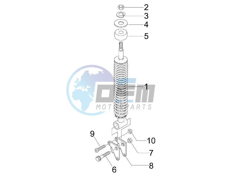 Rear suspension - Shock absorber - s