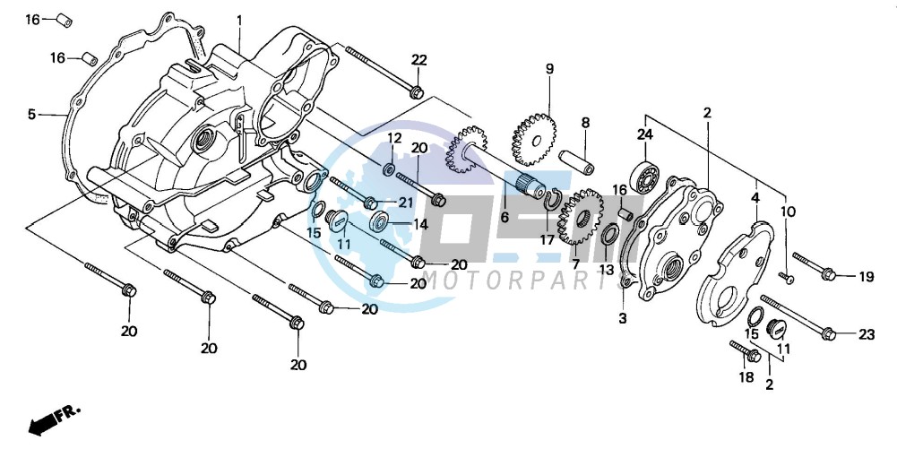 LEFT CRANKCASE COVER (2)