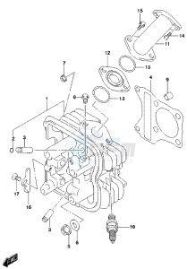 LT-Z90 drawing CYLINDER HEAD