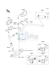 VN 1600 D [VULCAN 1600 NOMAD] (D6F-D8FA) D6F drawing HANDLEBAR