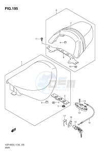 VZR1800 (E2) INTRUDER drawing SEAT (VZR1800L1 E51)