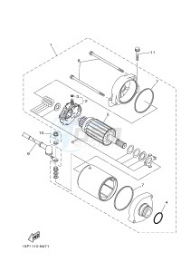 YXM700E YXM70VPHH (B42J) drawing STARTING MOTOR