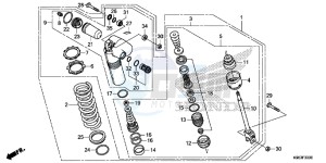 CRF250R Europe Direct - (ED) drawing REAR CUSHION