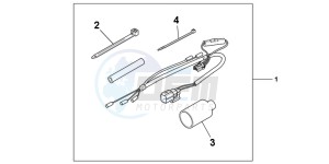 VFR800XC drawing GRIP HEATER ATT