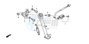 CB600F CB600F drawing STAND