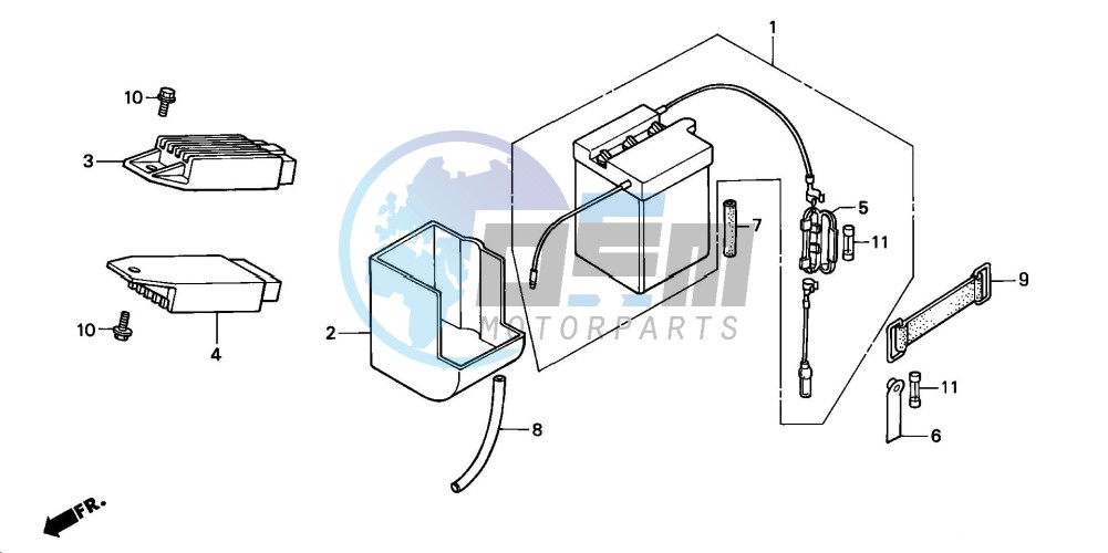 BATTERY/REGULATOR