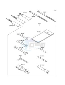 JET SKI ULTRA 300LX JT1500JCF EU drawing Owner's Tools