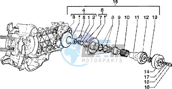 Driven pulley