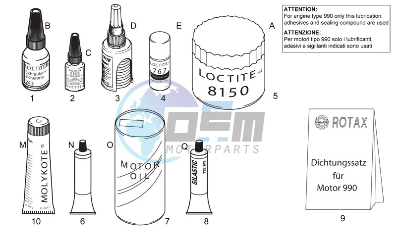 Sealing and lubricating agents