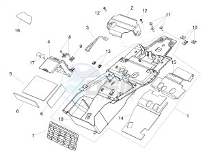 SHIVER 900 E4 ABS NAVI (EMEA) drawing Saddle compartment