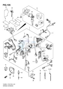 VL800 (E3-E28) VOLUSIA drawing WIRING HARNESS (VL800TL1 E33)