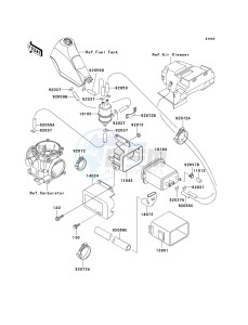 KL 250 D [KLR250] (D15-D19) [KLR250] drawing FUEL EVAPORATIVE SYSTEM