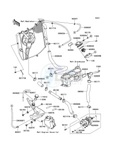 NINJA ZX-10R ZX1000E9F FR GB XX (EU ME A(FRICA) drawing Water Pipe