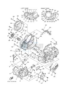 YFZ450R YFZ45YSSH YFZ450R SPECIAL EDITION (BW24) drawing CRANKCASE COVER 1