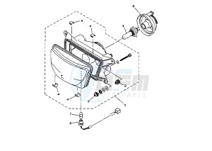 TRX 850 drawing HEADLIGHT