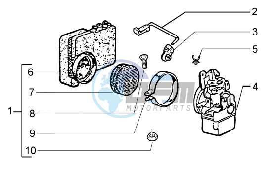 Carburettor - Air cleaner