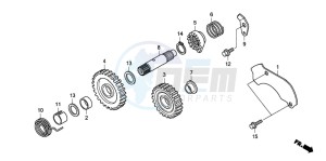 CRF150R CRF150R drawing KICK STARTER SPINDLE