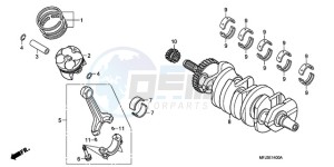 CBR600RRA Australia - (U) drawing CRANKSHAFT/PISTON