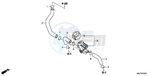 CBR1000RRE Fireblade 2ED drawing AIR INJECTION CONTROL VALVE