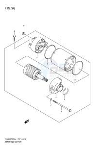 GSX1250FA (E21) drawing STARTING MOTOR