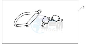 SES150 125 drawing HONDA U-LOCK