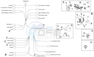 Tuono V4 1100 Factory (USA-CND) USA-CND drawing Electrical system I