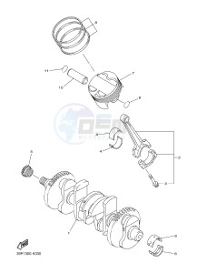 FZ8-NA FZ8 (NAKED, ABS) 800 (59P9) drawing CRANKSHAFT & PISTON