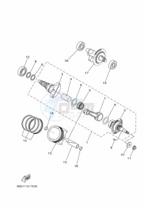 YFM450FWBD KODIAK 450 EPS (BEYK) drawing CRANKSHAFT & PISTON