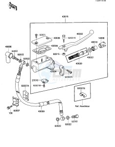 KL 600 A [KL600] (A1) [KL600] drawing FRONT MASTER CYLINDER