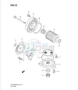 DR125SML 0 drawing OIL PUMP