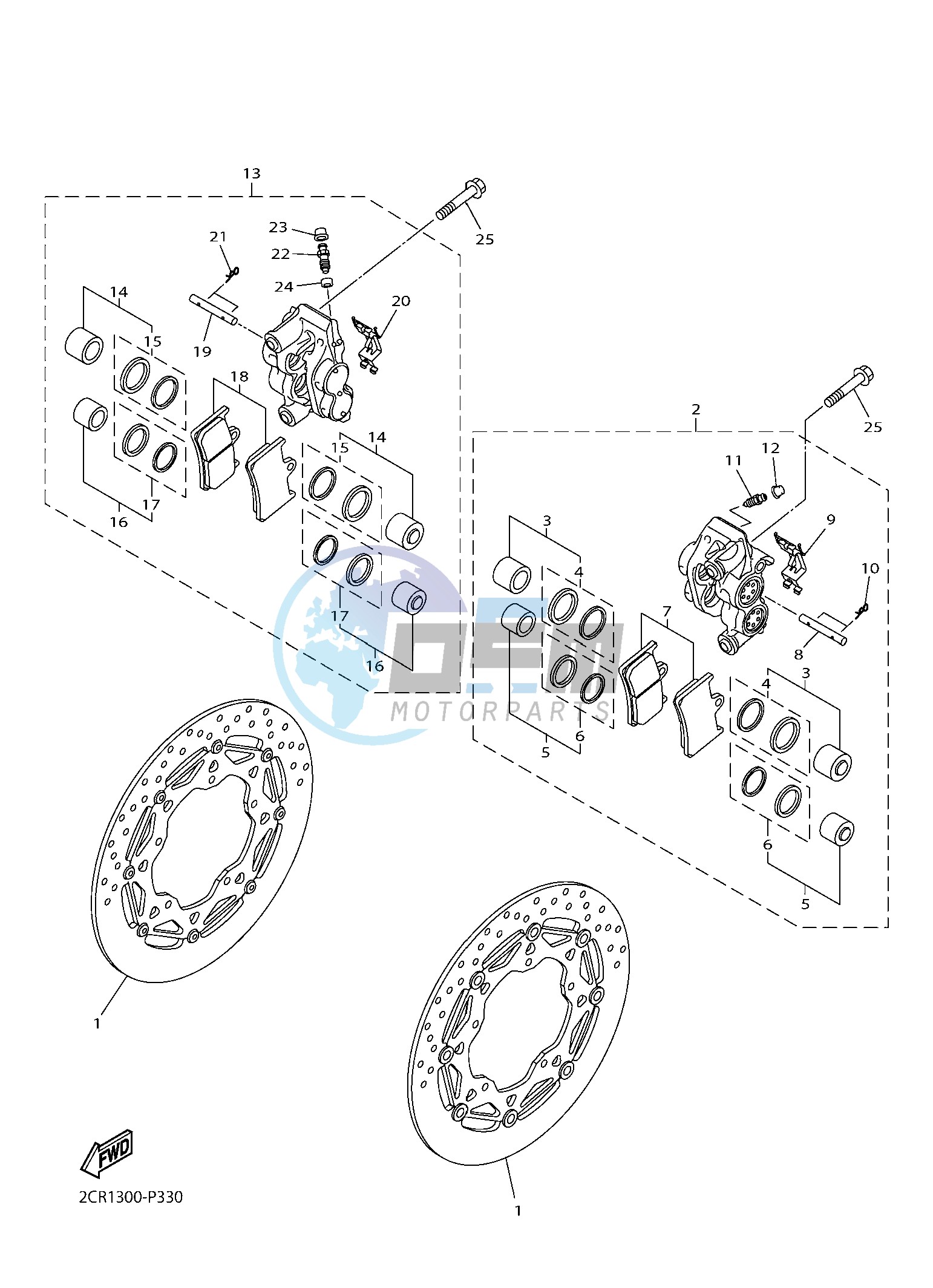 FRONT BRAKE CALIPER