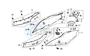 JET EURO X 100 L6 drawing COWLING