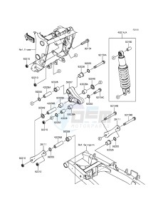 NINJA 300 ABS EX300BEF XX (EU ME A(FRICA) drawing Suspension/Shock Absorber