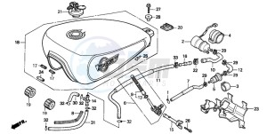 NV600C 400 drawing FUEL TANK/FUEL PUMP