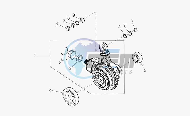 Trans.cpl.-bevel gear