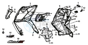 ORBIT III 50 25KMH (L8) NL drawing FRONT COWL / INNER LEG SHIELD /  INDICATOR LIGHTS